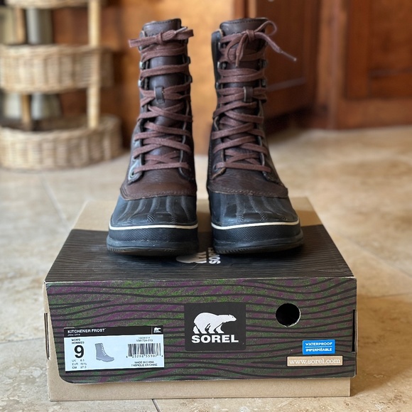 SOREL | Men's Kitchener Frost Winter Boot Sz 9 - Picture 8 of 9